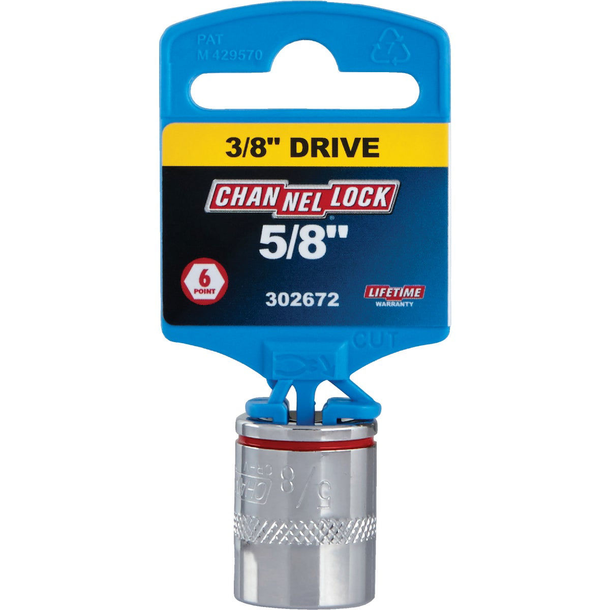 Channellock 3/8 In. Drive 5/8 In. 6-Point Shallow Standard Socket | Do ...