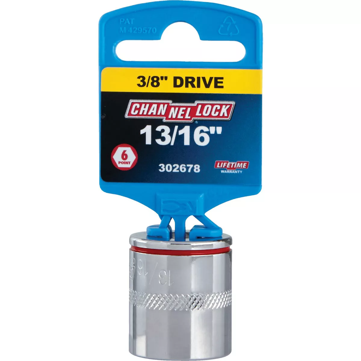Channellock 3/8 In. Drive 13/16 In. 6-Point Shallow Standard Socket - photo 2