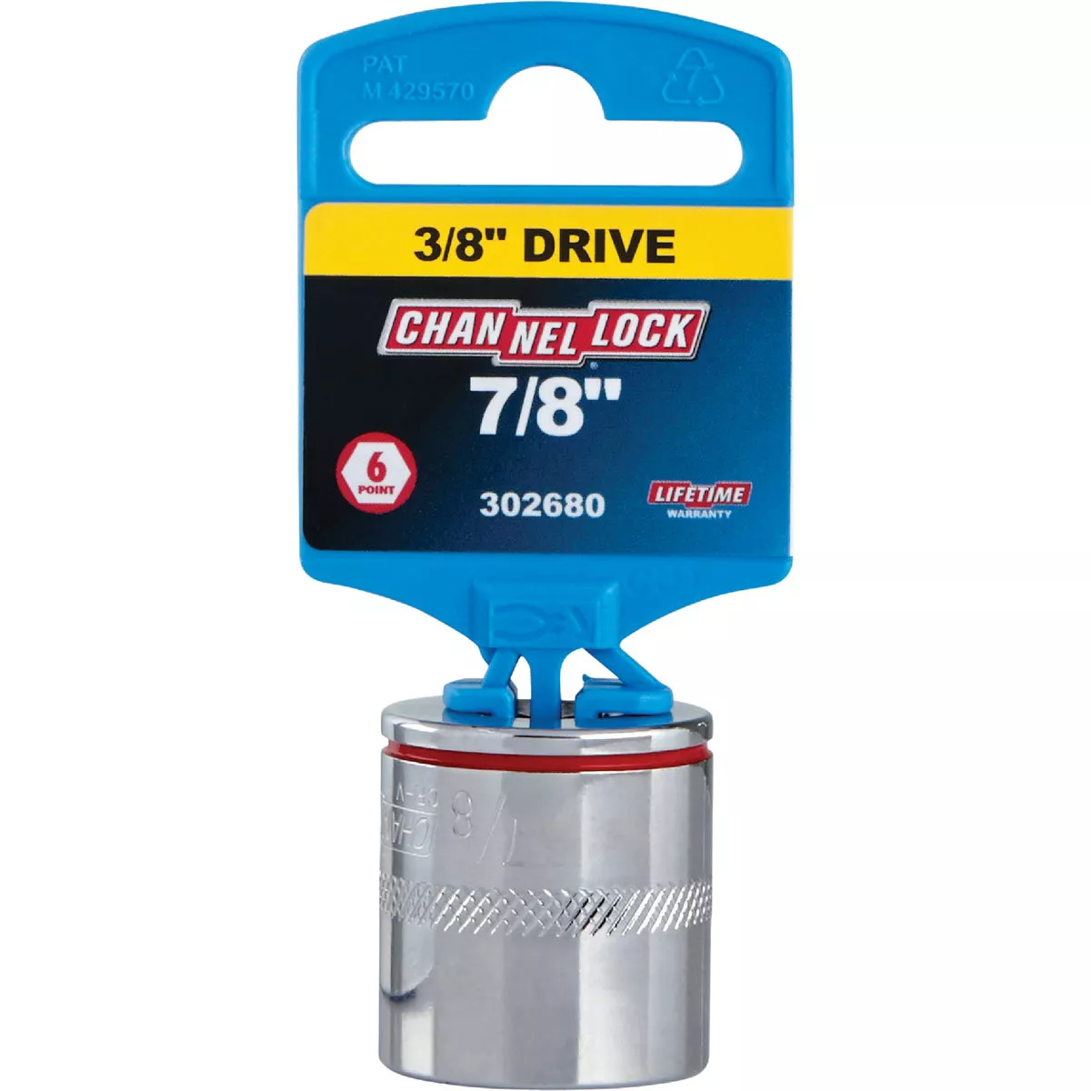 Channellock 3/8 In. Drive 7/8 In. 6-Point Shallow Standard Socket - photo 2