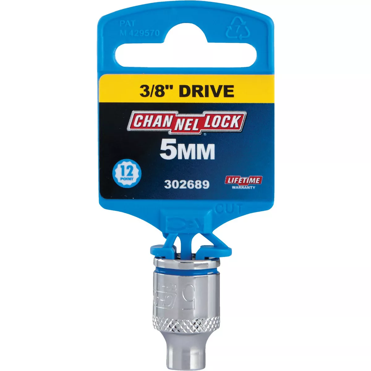 Channellock 3/8 In. Drive 5 mm 12-Point Shallow Metric Socket - photo 2