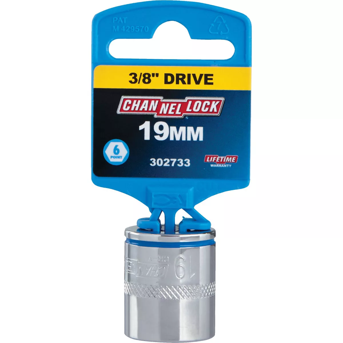 Channellock 3/8 In. Drive 19 mm 6-Point Shallow Metric Socket - photo 2