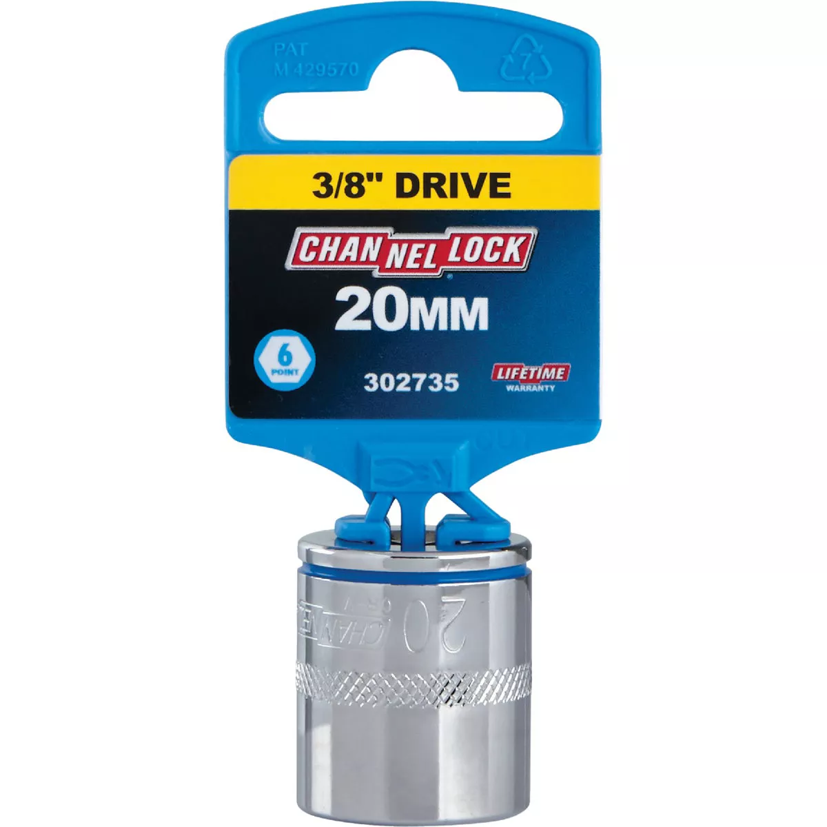 Channellock 3/8 In. Drive 20 mm 6-Point Shallow Metric Socket - photo 2