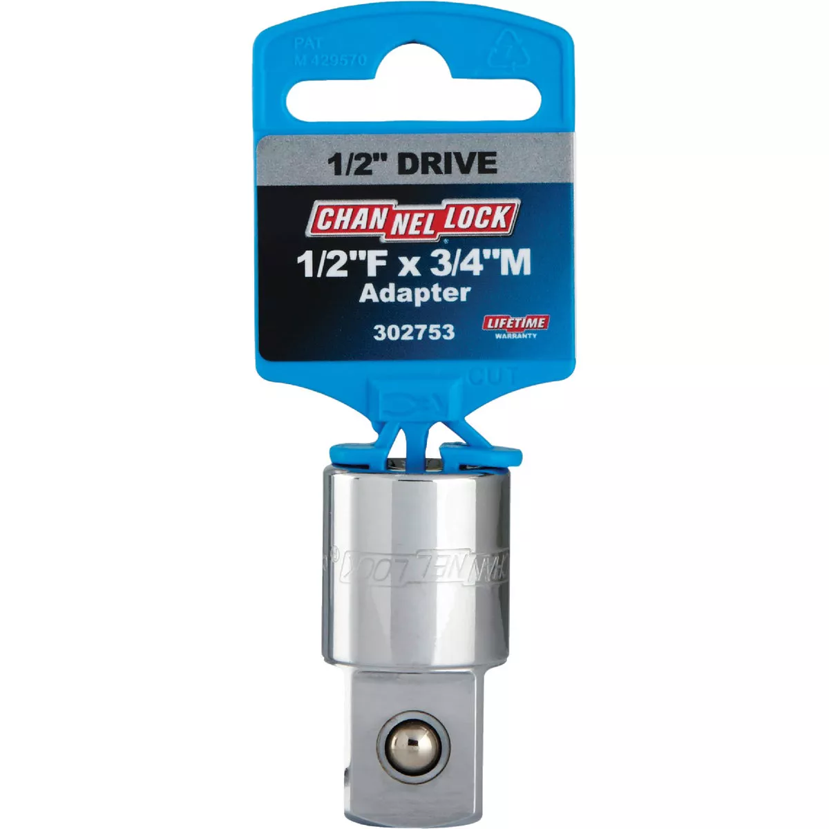Channellock 1/2 In. F x 3/4 In. M Socket Adapter - photo 2