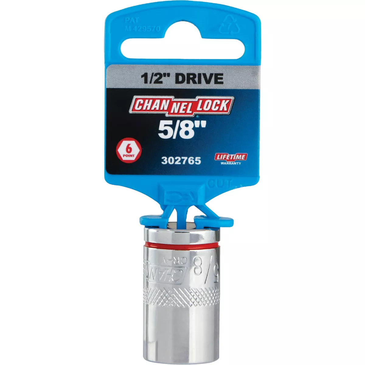 Channellock 1/2 In. Drive 5/8 In. 6-Point Shallow Standard Socket - photo 2