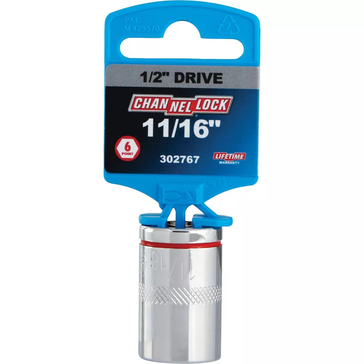 Channellock 1/2 In. Drive 11/16 In. 6-Point Shallow Standard Socket - photo 2