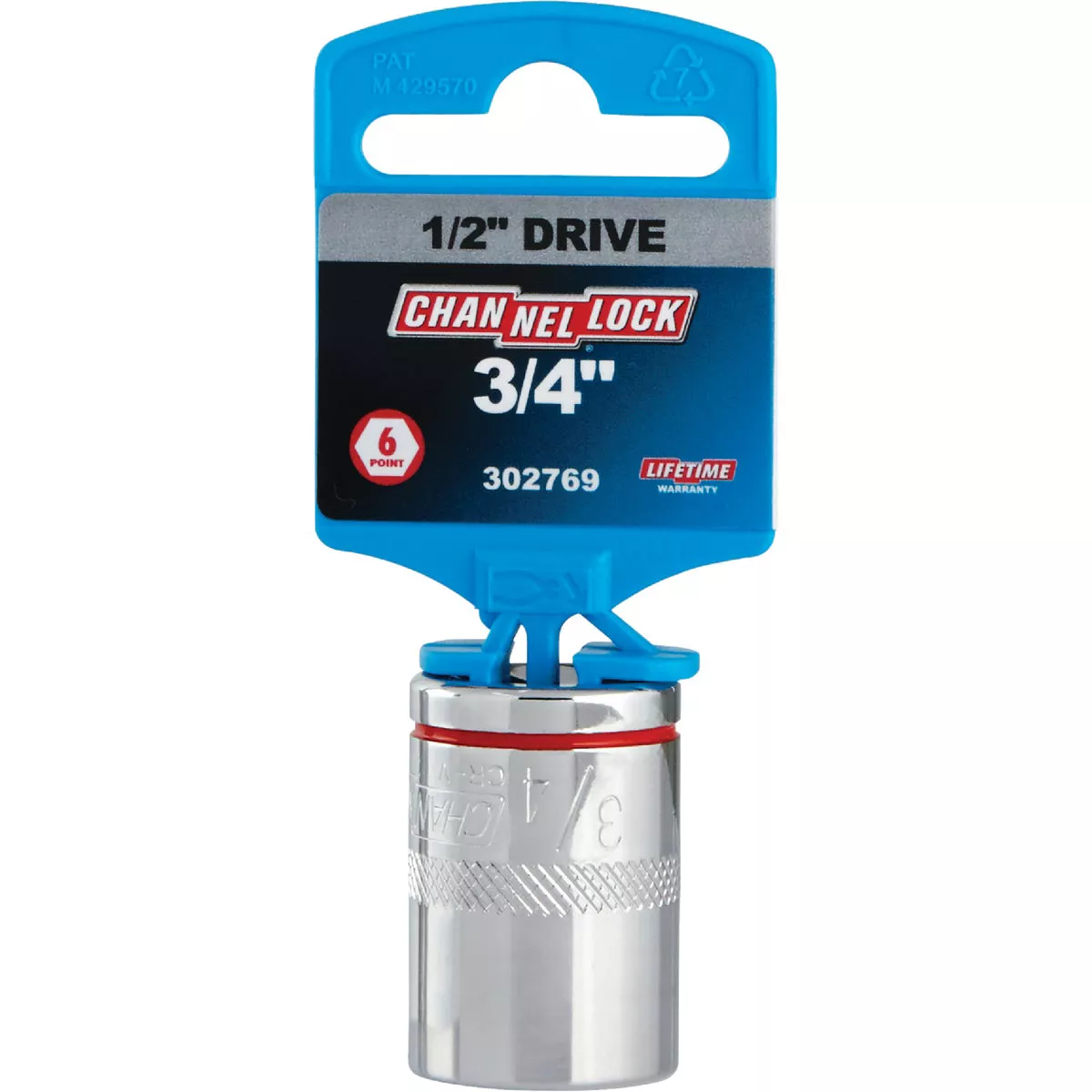 Channellock 1/2 In. Drive 3/4 In. 6-Point Shallow Standard Socket - photo 2