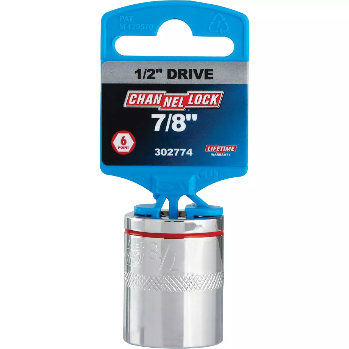 Channellock 1/2 In. Drive 7/8 In. 6-Point Shallow Standard Socket - photo 2