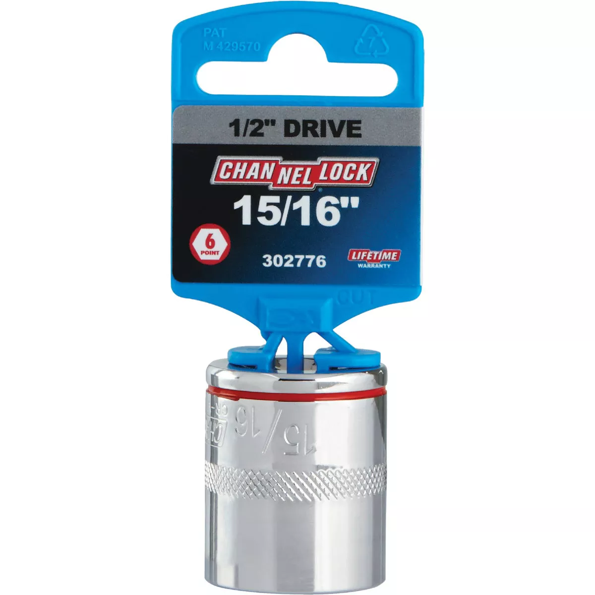 Channellock 1/2 In. Drive 15/16 In. 6-Point Shallow Standard Socket - photo 2