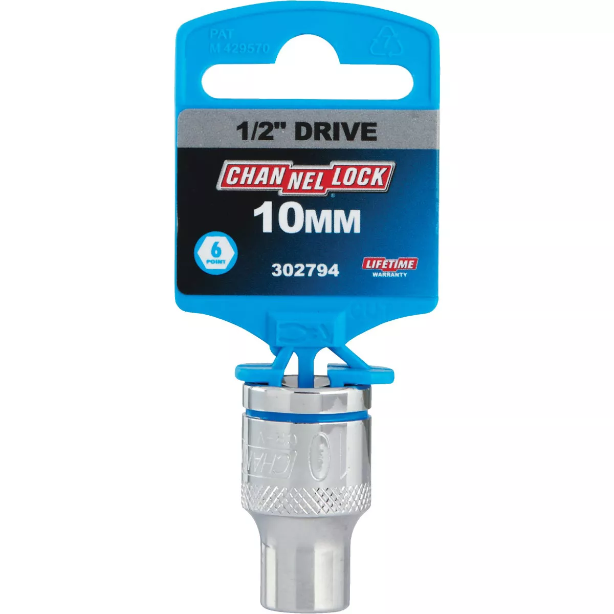 Channellock 1/2 In. Drive 10 mm 6-Point Shallow Metric Socket - photo 2