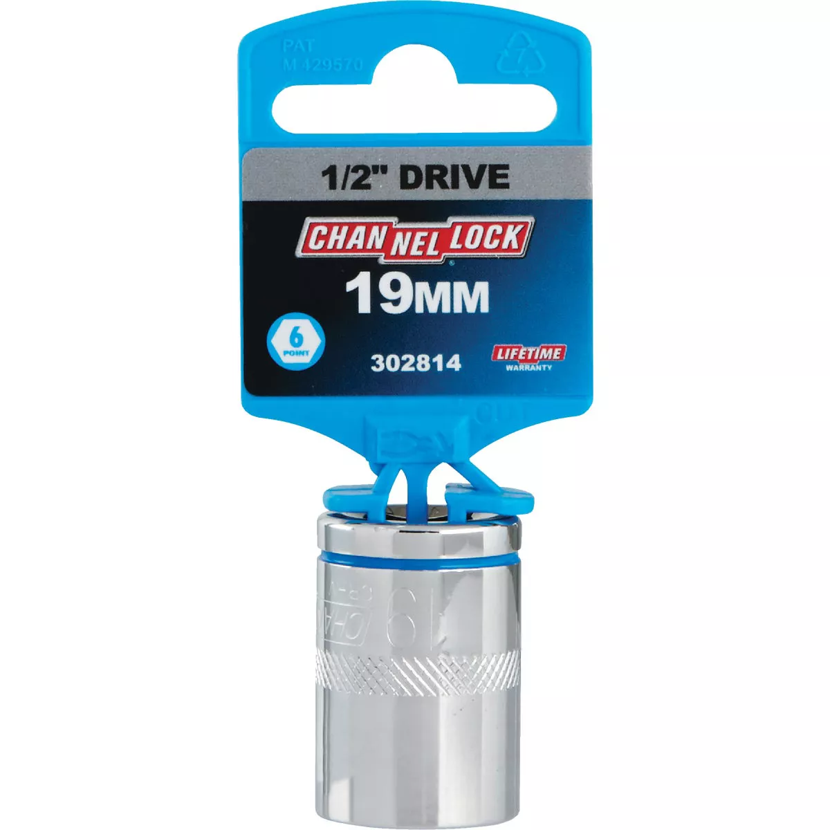 Channellock 1/2 In. Drive 19 mm 6-Point Shallow Metric Socket - photo 2