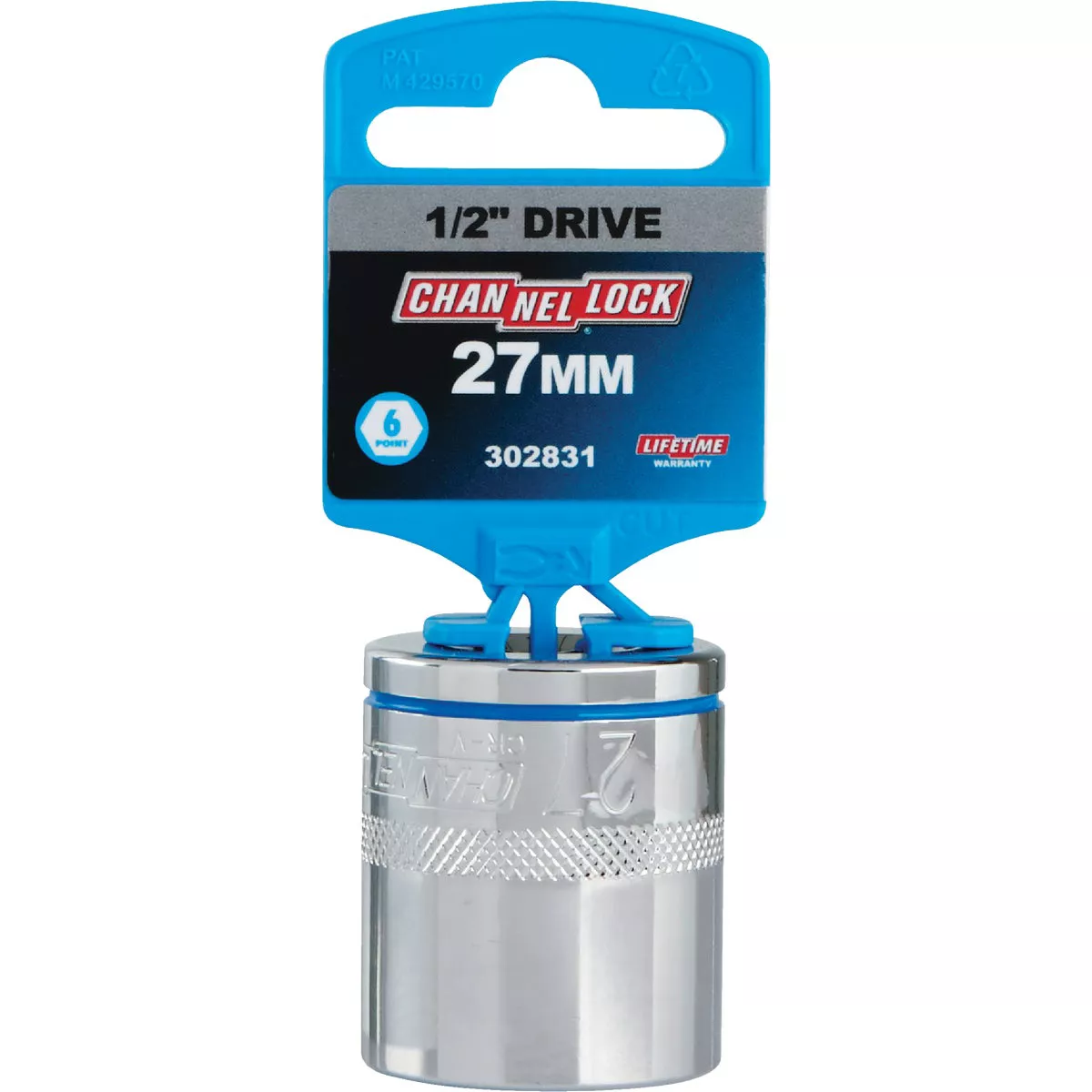 Channellock 1/2 In. Drive 27 mm 6-Point Shallow Metric Socket - photo 2