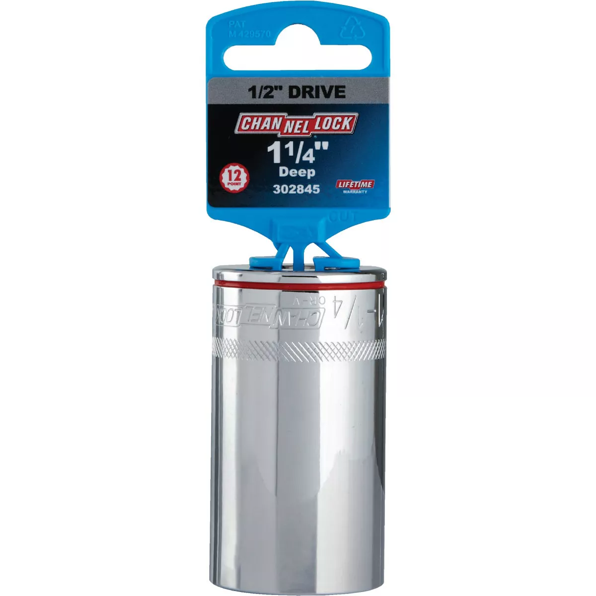 Channellock 1/2 In. Drive 1-1/4 In. 12-Point Deep Standard Socket - photo 2