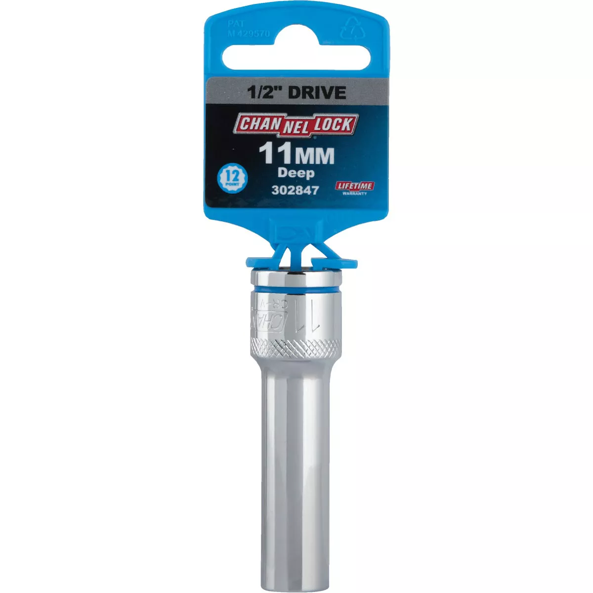 Channellock 1/2 In. Drive 11 mm 12-Point Deep Metric Socket - photo 2