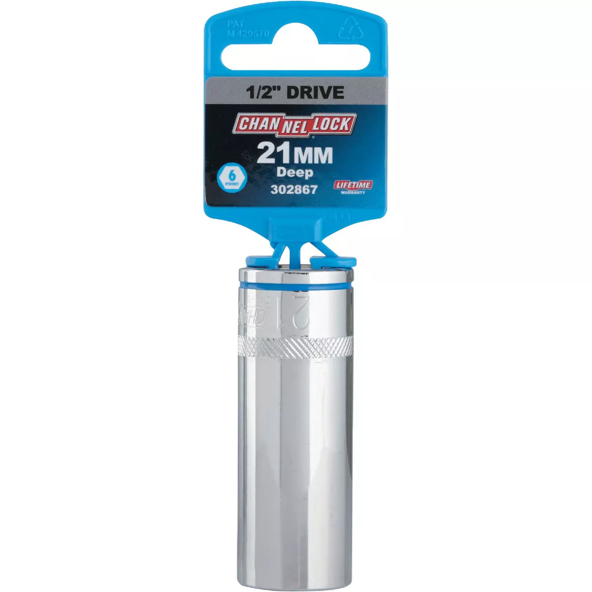 Channellock 1/2 In. Drive 21 mm 6-Point Deep Metric Socket - photo 2