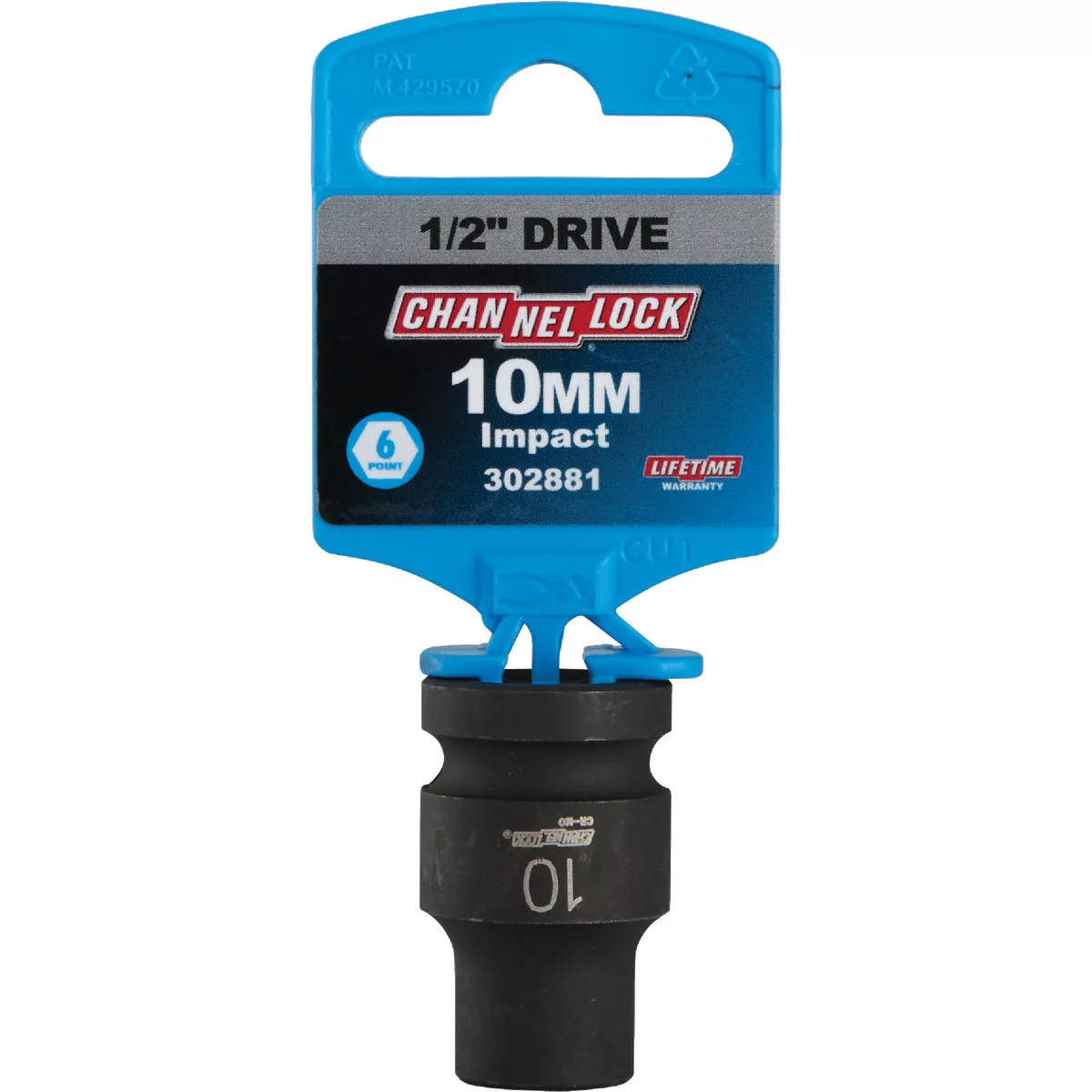 Channellock 1/2 In. Drive 10 mm 6-Point Shallow Metric Impact Socket - photo 2