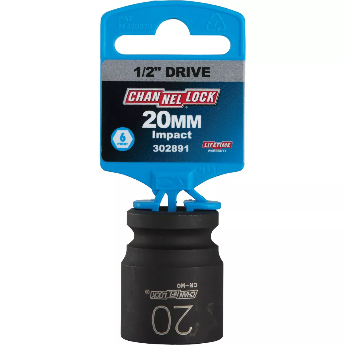 Channellock 1/2 In. Drive 20 mm 6-Point Shallow Metric Impact Socket - photo 2