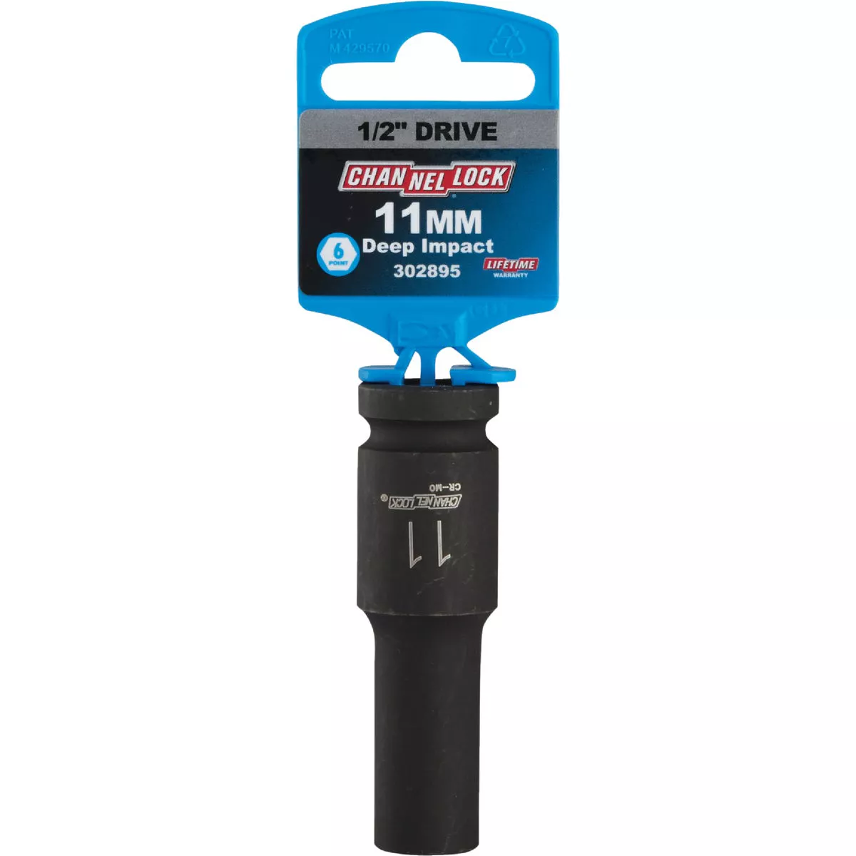Channellock 1/2 In. Drive 11 mm 6-Point Deep Metric Impact Socket - photo 2