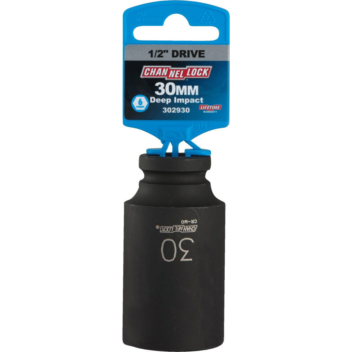 Channellock 1/2 In. Drive 30 mm 6-Point Deep Metric Impact Socket | Do ...