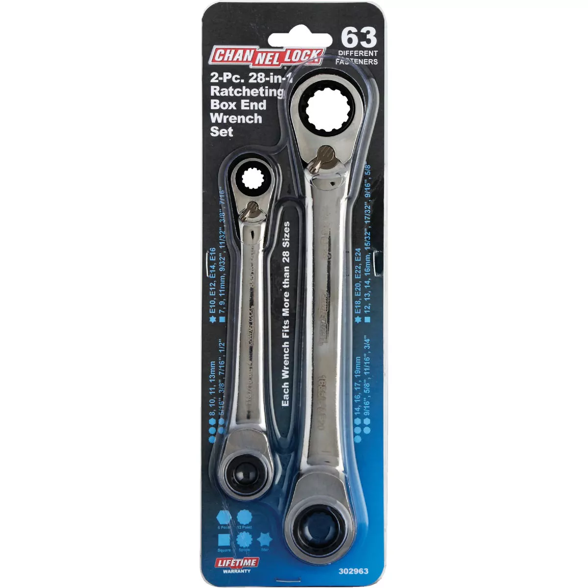 Channellock 28-in-1 Universal Ratcheting Box Wrench Set (2-Piece) - photo 2
