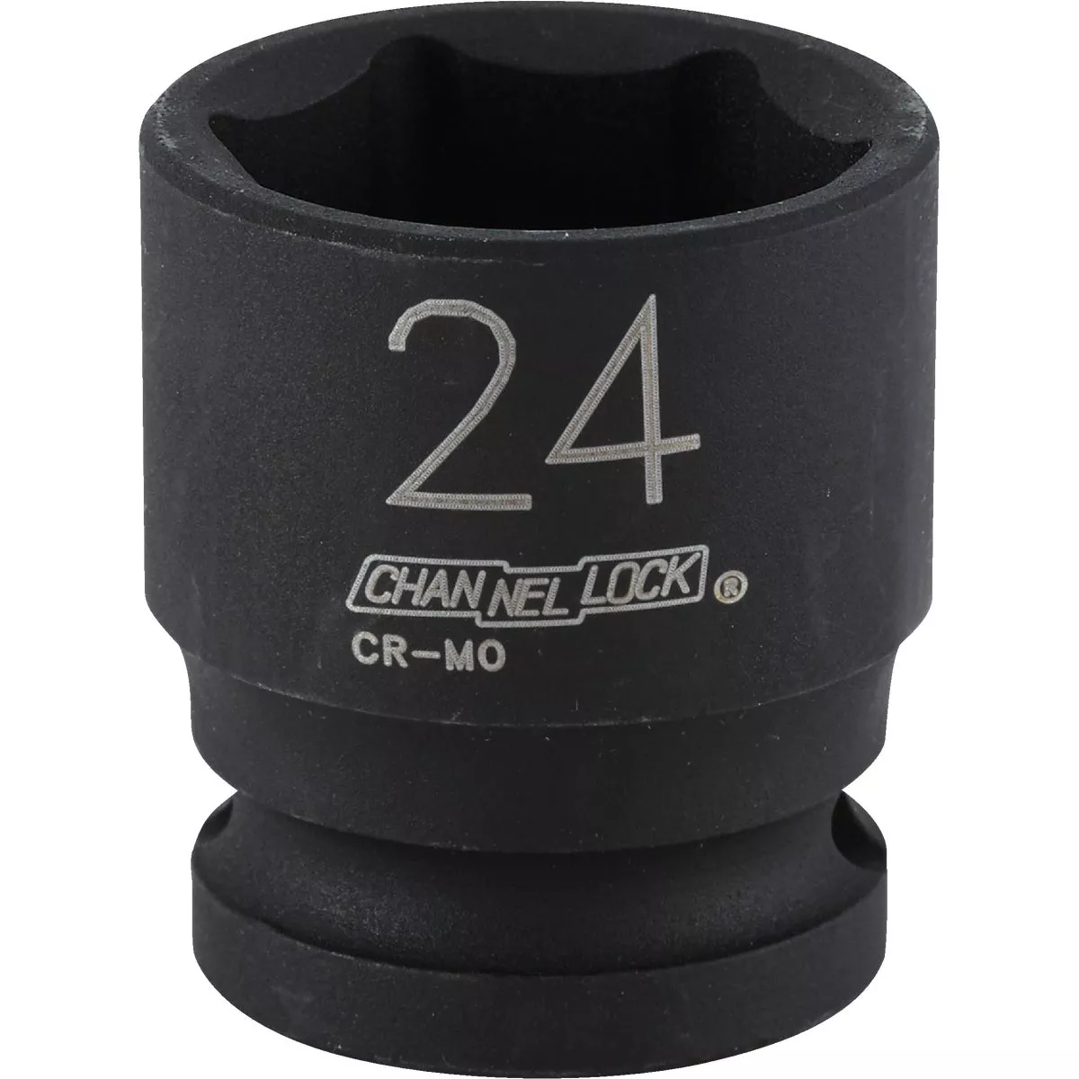 Channellock 1/2 In. Drive 24 mm 6-Point Shallow Metric Impact Socket