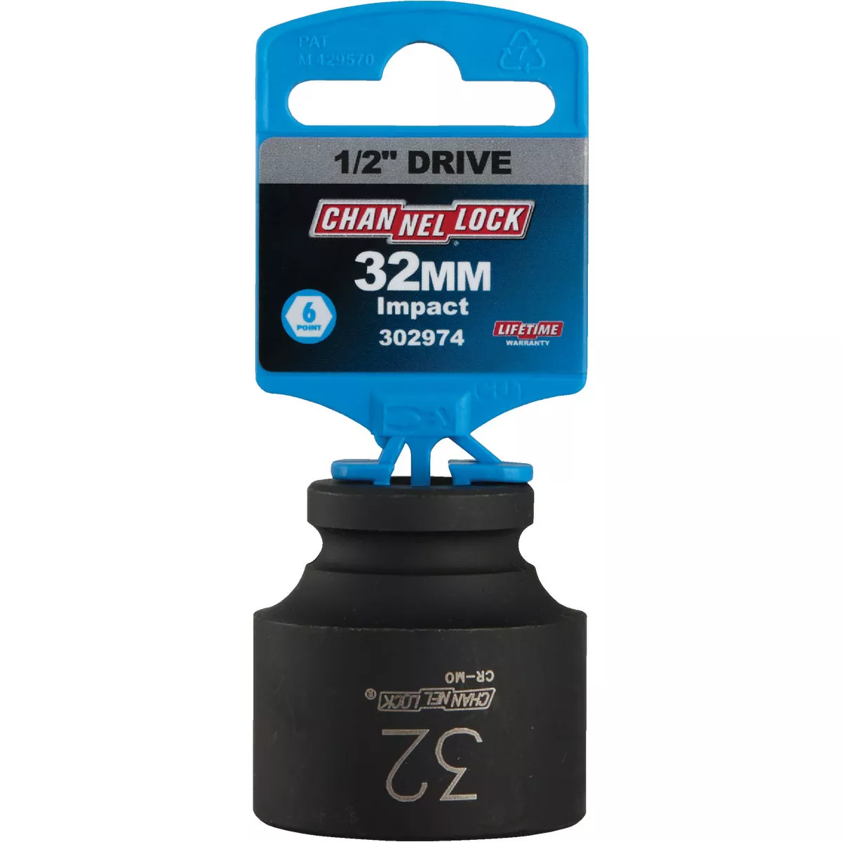 Channellock 1/2 In. Drive 32 mm 6-Point Shallow Metric Impact Socket - photo 2