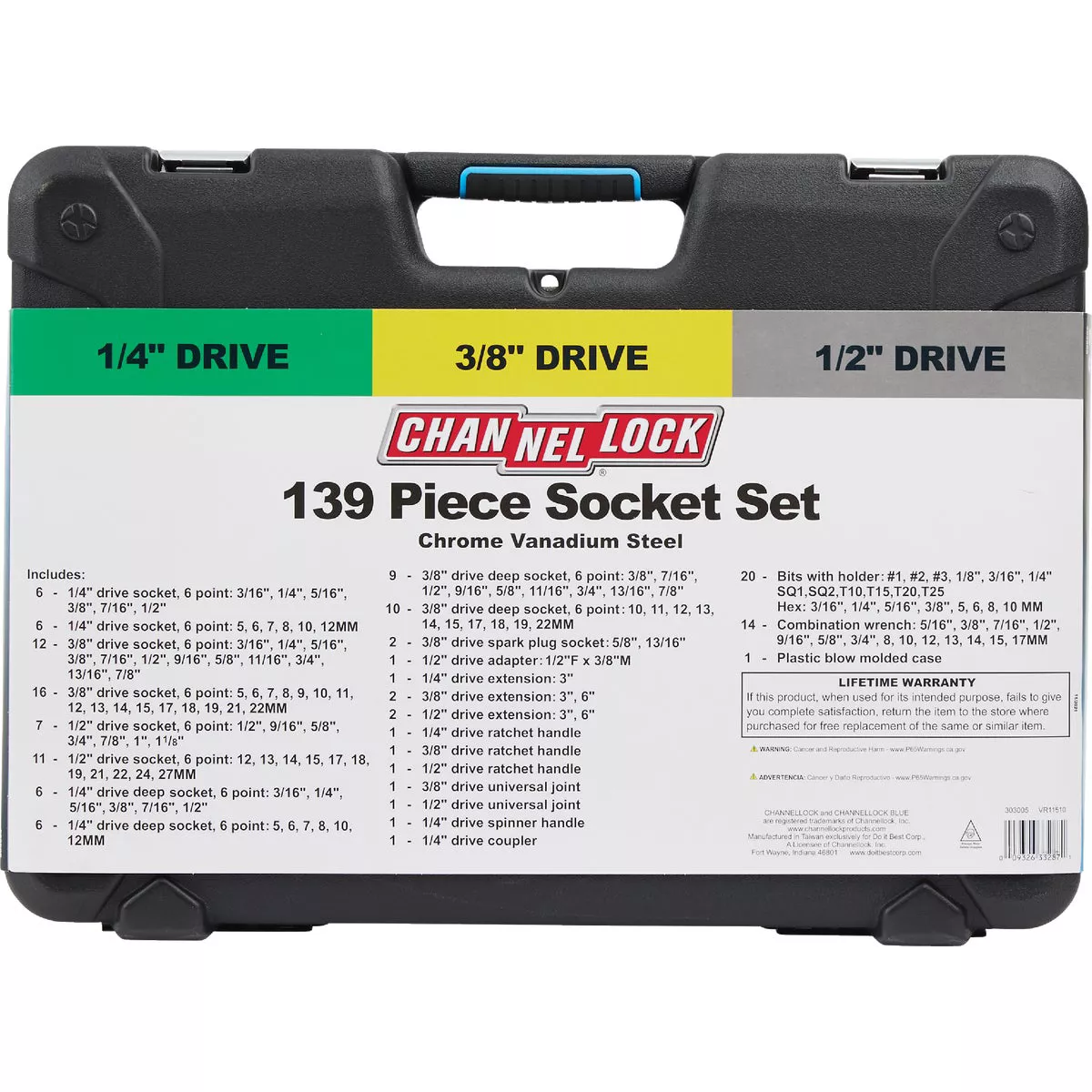 Channellock SAE & Metric 6-Point Combination Ratchet & Socket Set (139-Piece) - photo 4