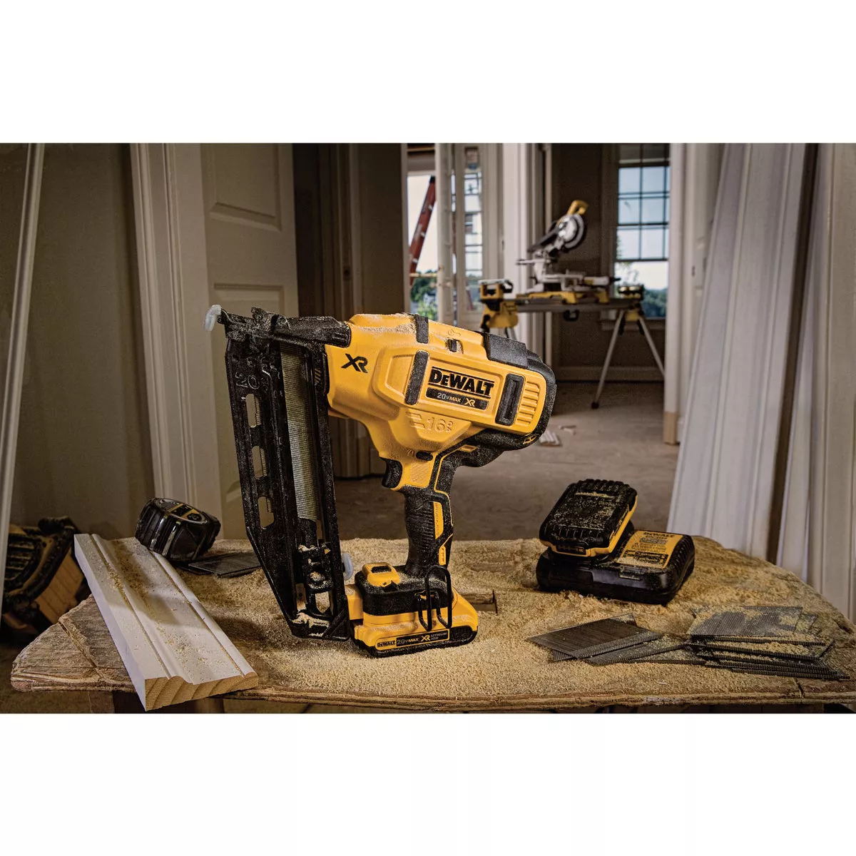 DEWALT 20V MAX XR Brushless 16-Gauge 2-1/2 In. Angled Cordless Finish Nailer Kit with 2.0 Ah Battery & Charger - photo 5