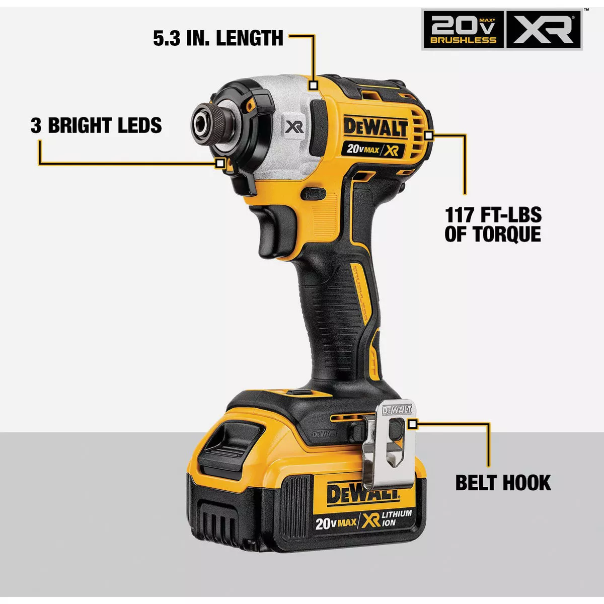 Dewalt dcf888b 20v max xr brushless tool connect impact driver hotsell