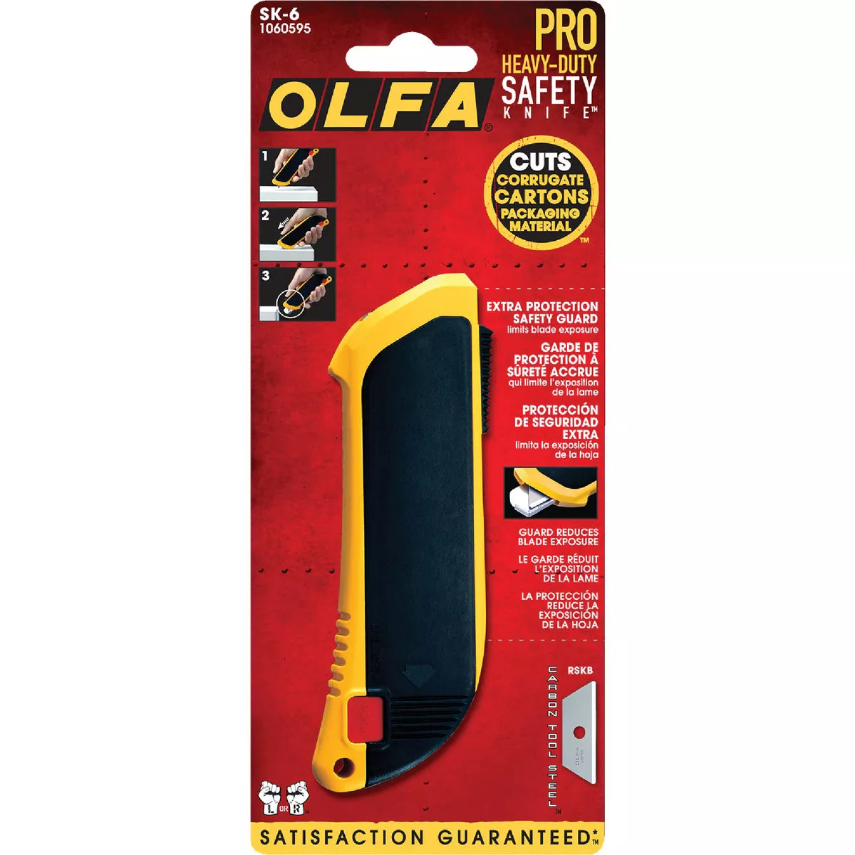 Olfa Safety Retractable Straight Utility Knife - photo 2