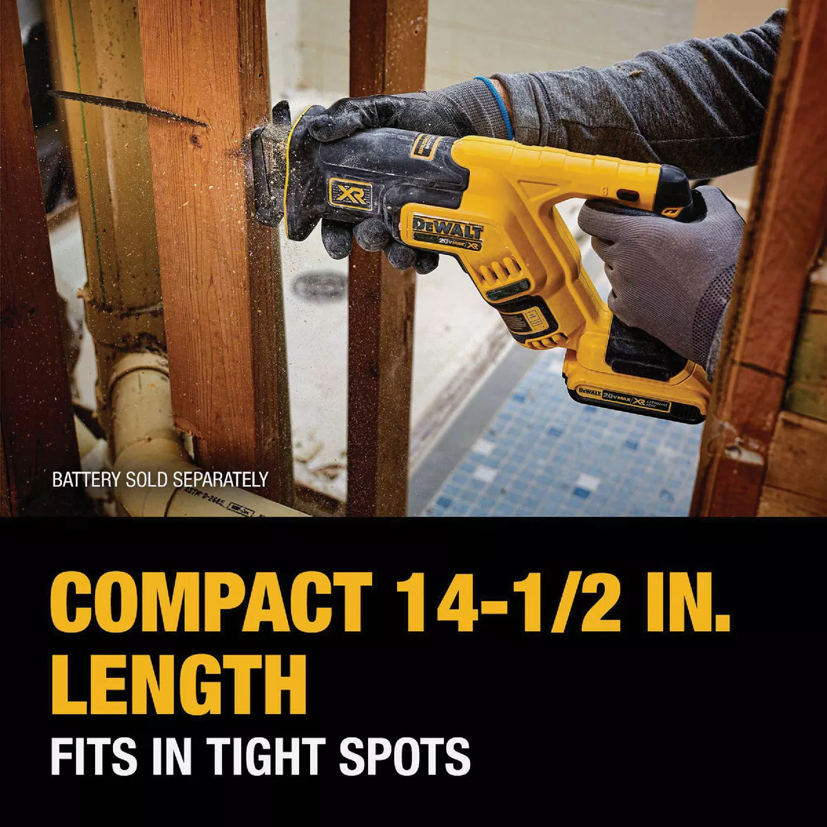 DEWALT 20V MAX XR Brushless Compact Cordless Reciprocating Saw (Tool Only) - photo 4