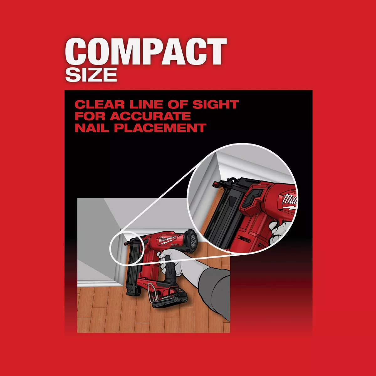 Milwaukee M18 FUEL Brushless 18-Gauge 2-1/8 In. Cordless Brad Nailer Kit with 2.0 Ah Battery & Charger - photo 6