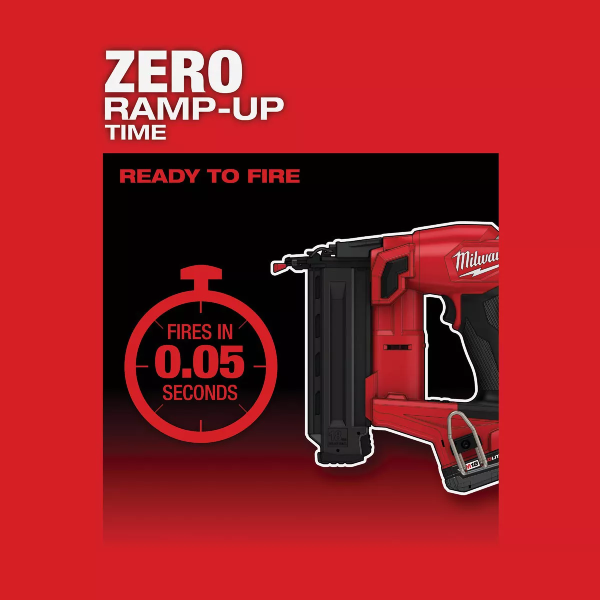 Milwaukee M18 FUEL Brushless 18-Gauge 2-1/8 In. Cordless Brad Nailer Kit with 2.0 Ah Battery & Charger - photo 7