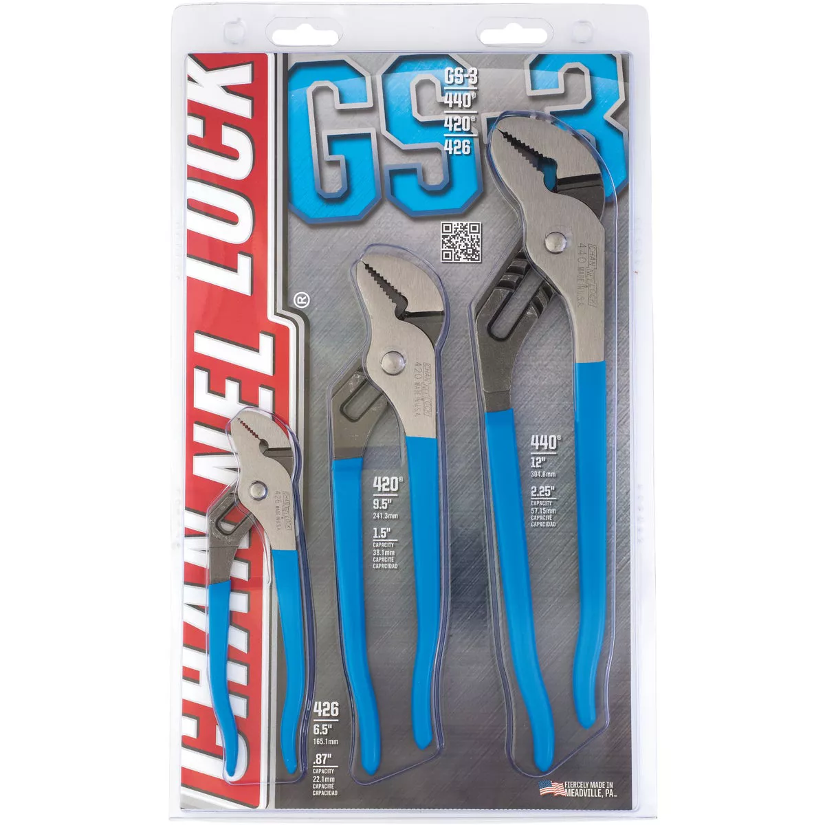 12 in., 9-1/2 in. and 6-1/2 in. Tongue and Groove Plier Set (3-Piece) 12 in., 9-1/2 in. and 6-1/2 in. Tongue and Groove Plier Set (3-Piece)