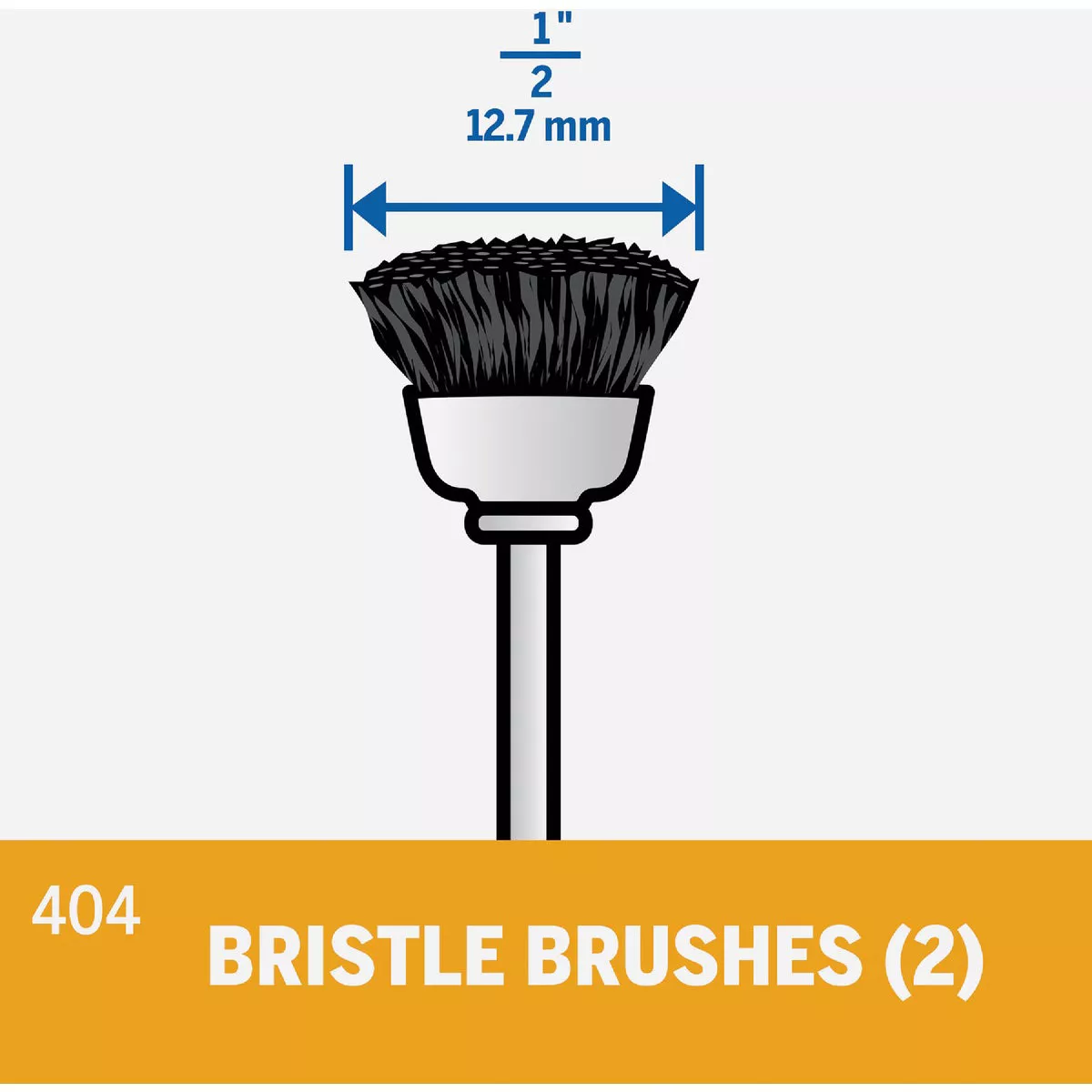 Dremel 1/2 In. Nylon Bristle Cleaning and Polishing Brush (2-Pack) - photo 2
