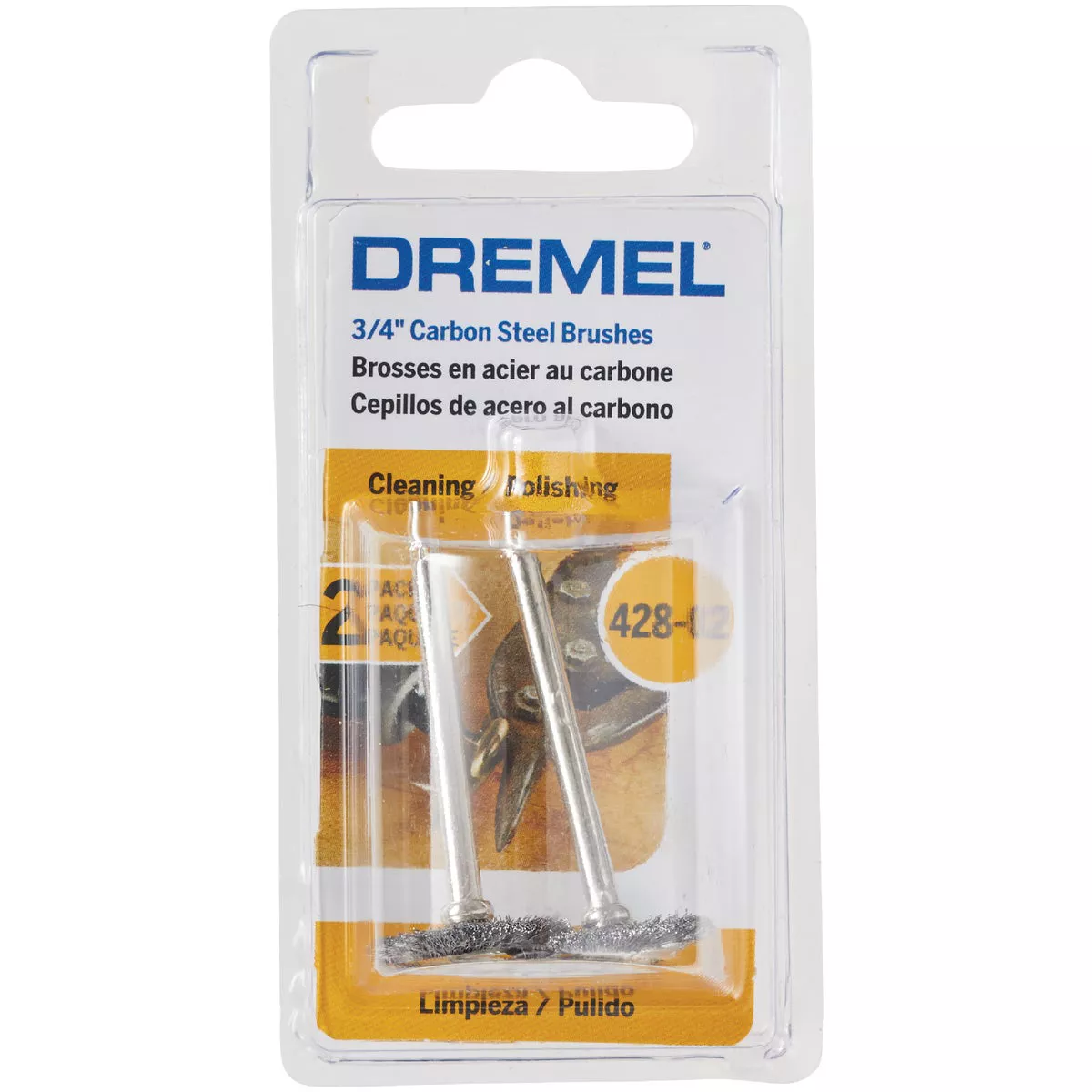 Dremel 3/4 In. Carbon Steel Wire Cleaning Brush (2-Pack) - photo 2
