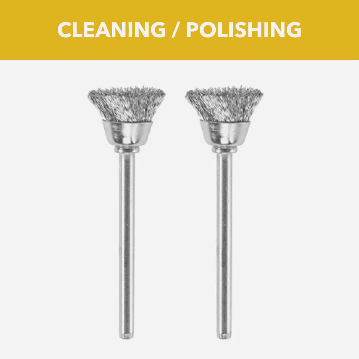 Dremel 1/2 In. Carbon Steel Wire Cleaning Brush (2-Pack) - photo 3