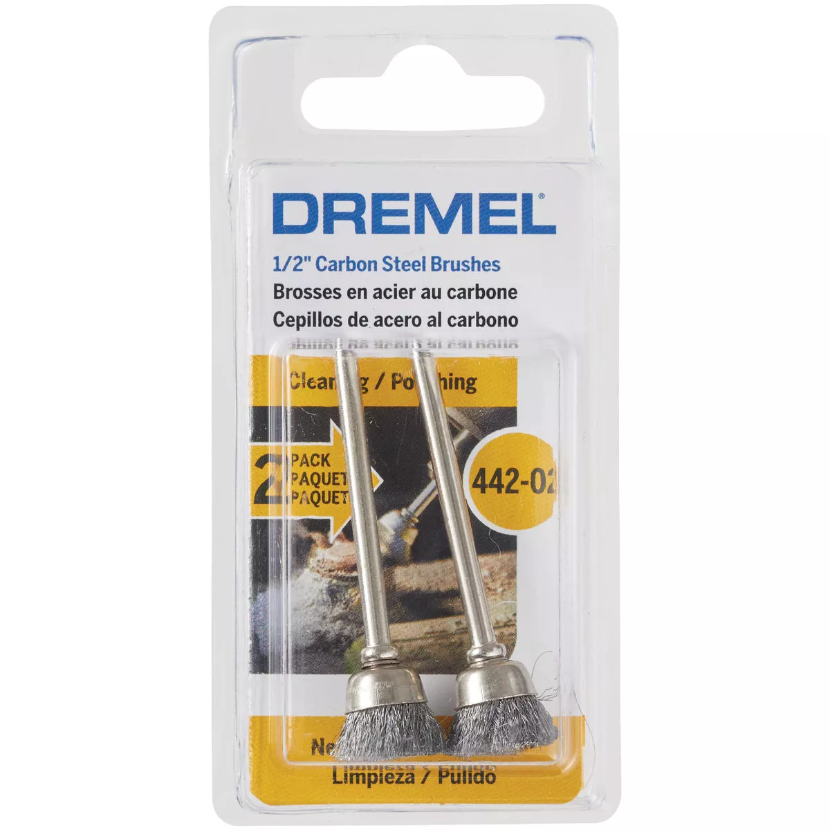 Dremel 1/2 In. Carbon Steel Wire Cleaning Brush (2-Pack) - photo 2