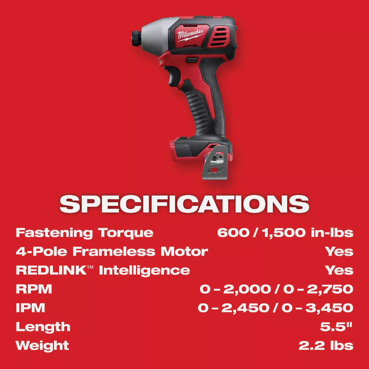 Milwaukee M18 2-Speed 1/4 In. Hex Cordless Impact Driver (Tool Only) - photo 3