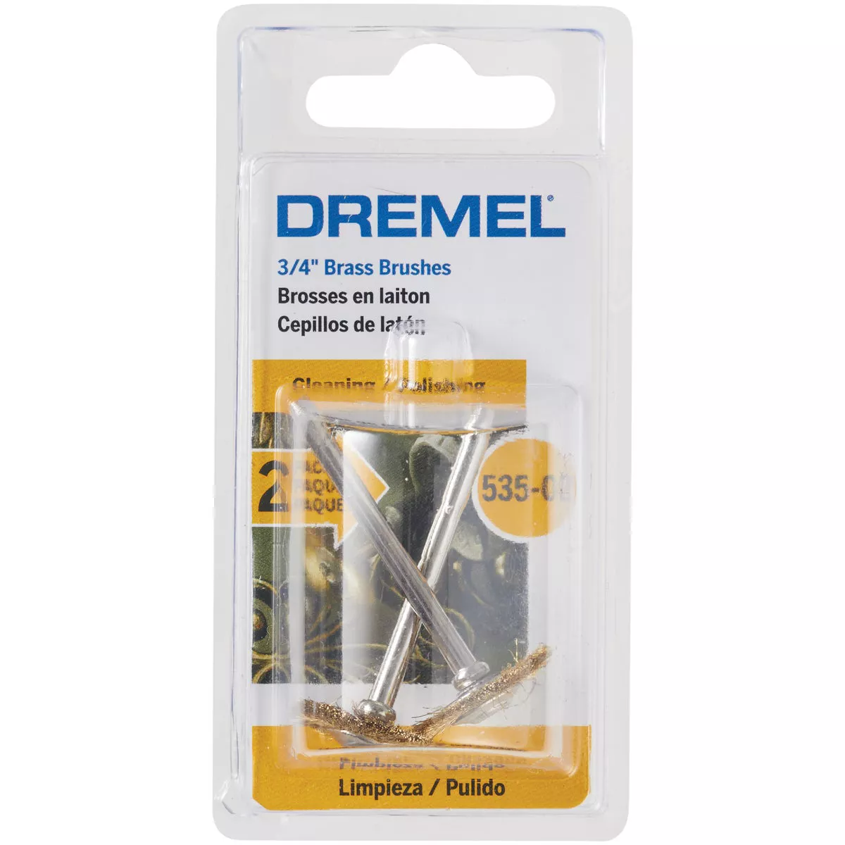 Dremel 3/4 In. Brass Wire General Purpose Brush (2-Pack) - photo 2