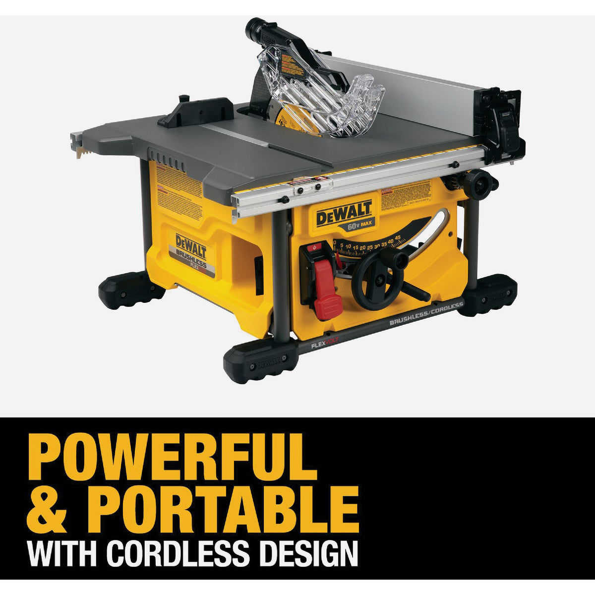 DEWALT FLEXVOLT 60V MAX Brushless 8 1 4 In. Cordless Table Saw Kit