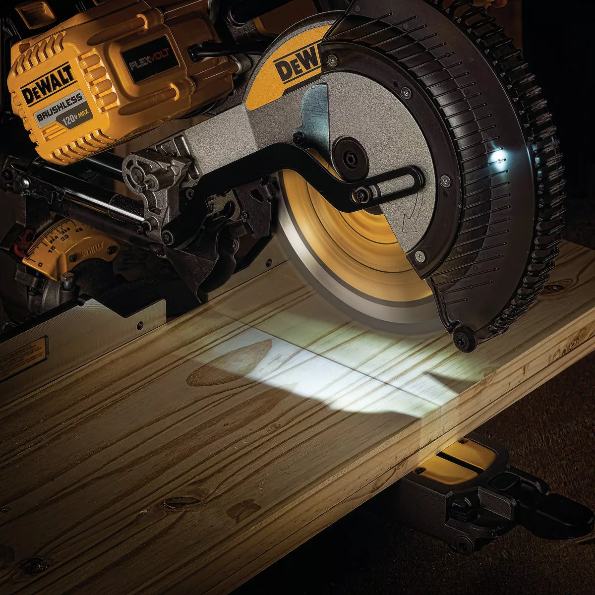 DEWALT FLEXVOLT 120-Volt MAX Lithium-Ion Brushless 12 In. Dual-Bevel Sliding Compound Cordless Miter Saw Kit - photo 4