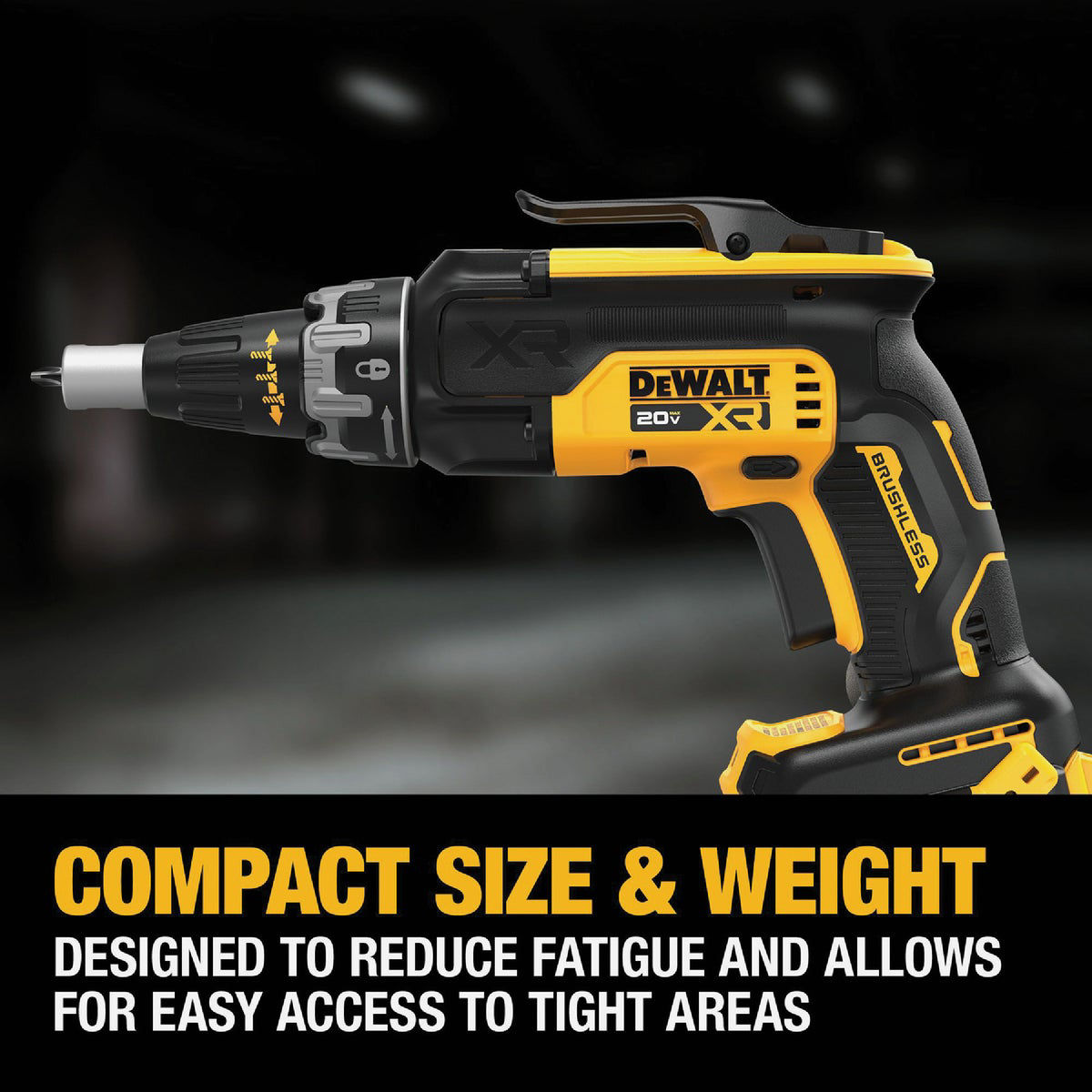 DEWALT 20V MAX XR Brushless Drywall Cordless Screwgun Tool Only