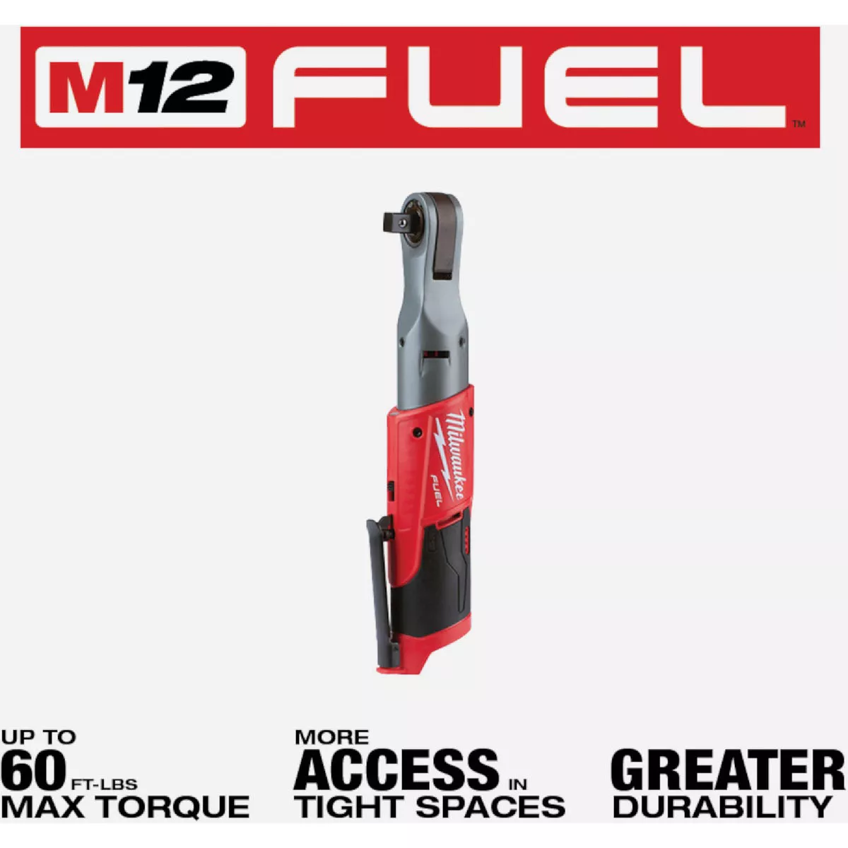 Milwaukee M12 FUEL 12-Volt Lithium-Ion Brushless 1/2 In. Cordless Ratchet (Tool Only) - photo 3