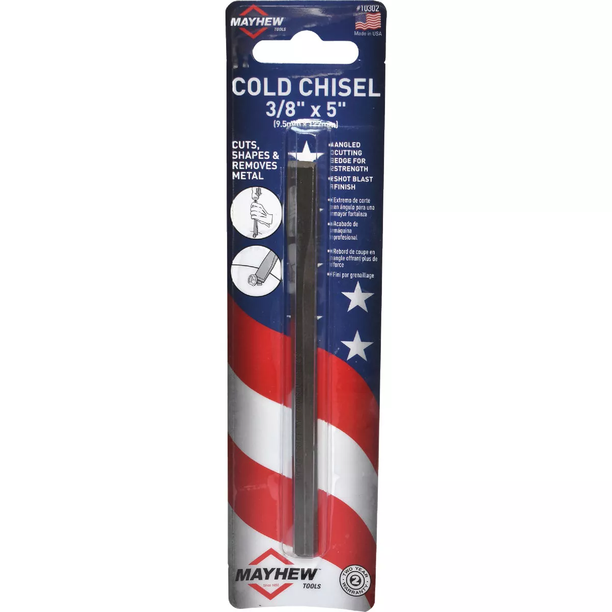 Mayhew Tools 3/8 In. x 5 In. Cold Chisel - photo 3