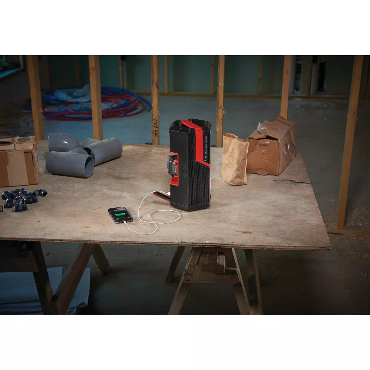 Milwaukee M18/M12 18V & 12V Lithium-Ion 100 Ft. Cordless Bluetooth Speaker (Tool Only) - photo 6