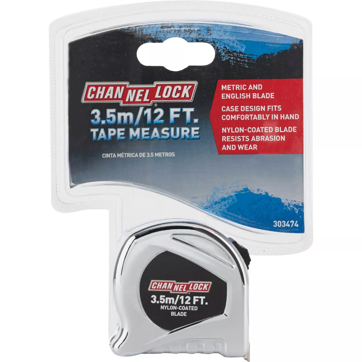 Channellock 3.5m/12 Ft. Metric/SAE Tape Measure - photo 2