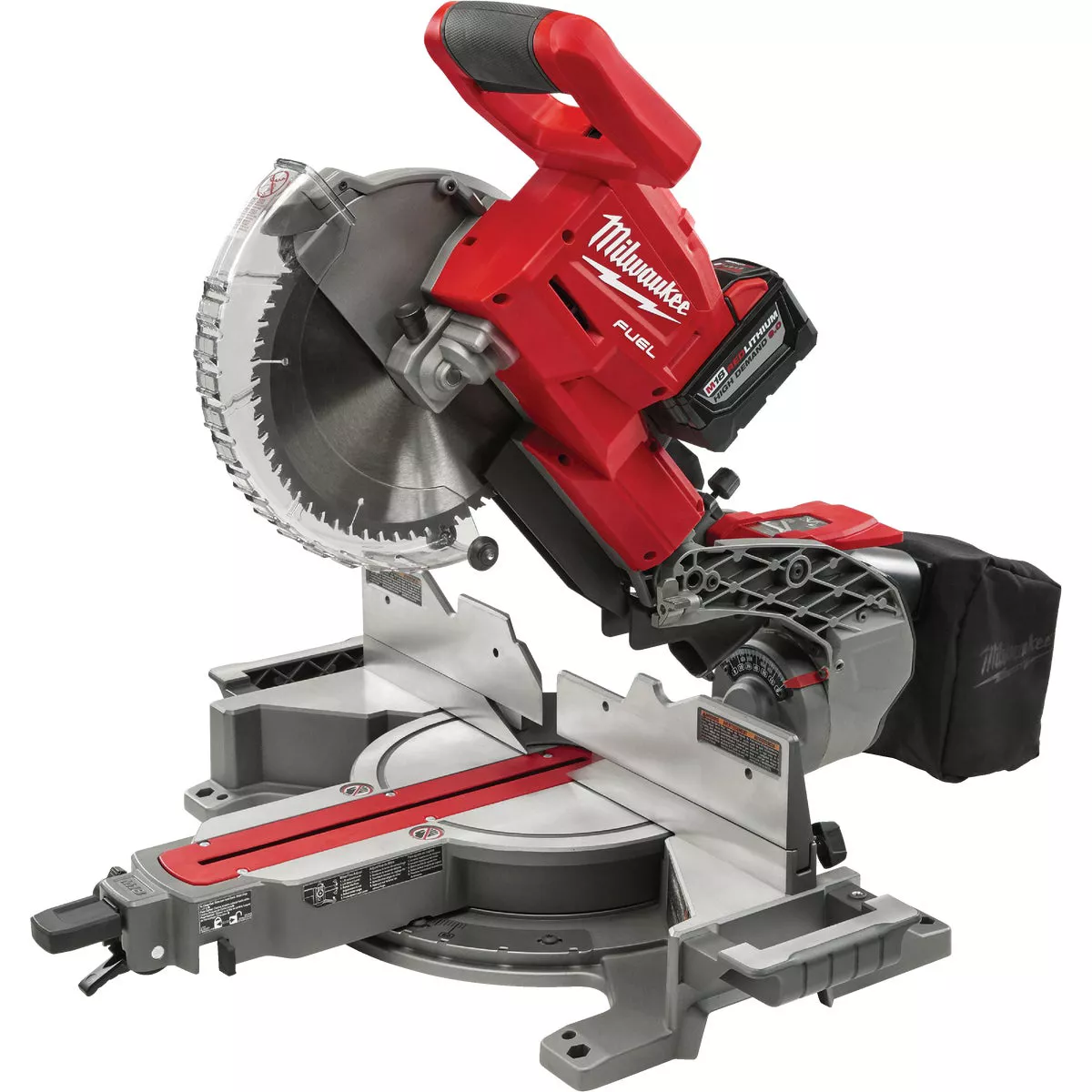 Milwaukee M18 FUEL Brushless 10 In. Dual Bevel Sliding Compound Cordless Miter Saw Kit with 8.0 Ah Battery & Charger