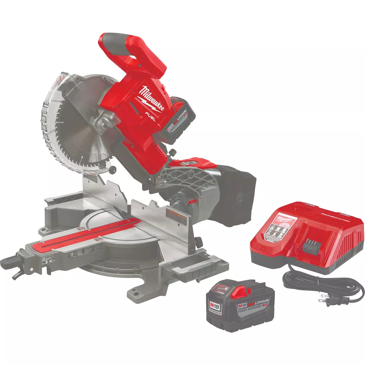 Milwaukee M18 FUEL Brushless 10 In. Dual Bevel Sliding Compound Cordless Miter Saw Kit with 8.0 Ah Battery & Charger - photo 4