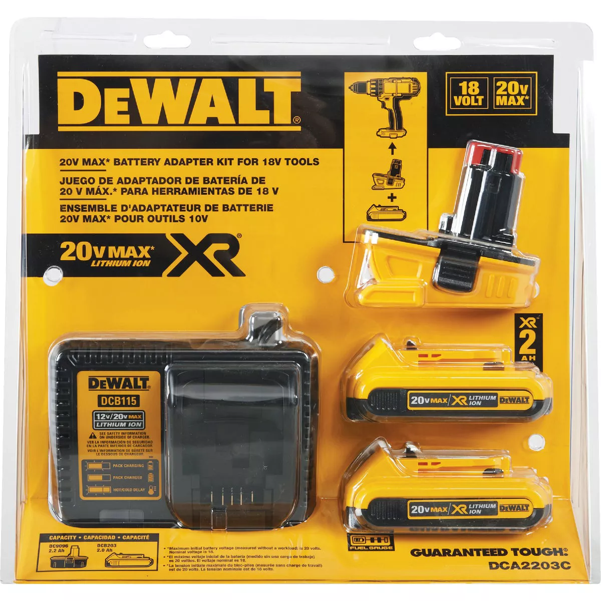 DEWALT 18 Volt to 20 Volt MAX Battery Adapter Combo Kit - photo 2