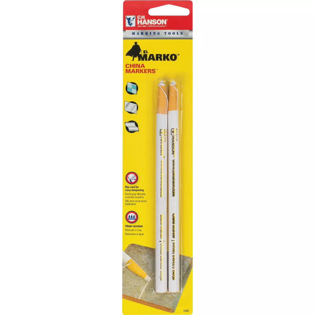 C.H. Hanson White China Marker (2-Pack)